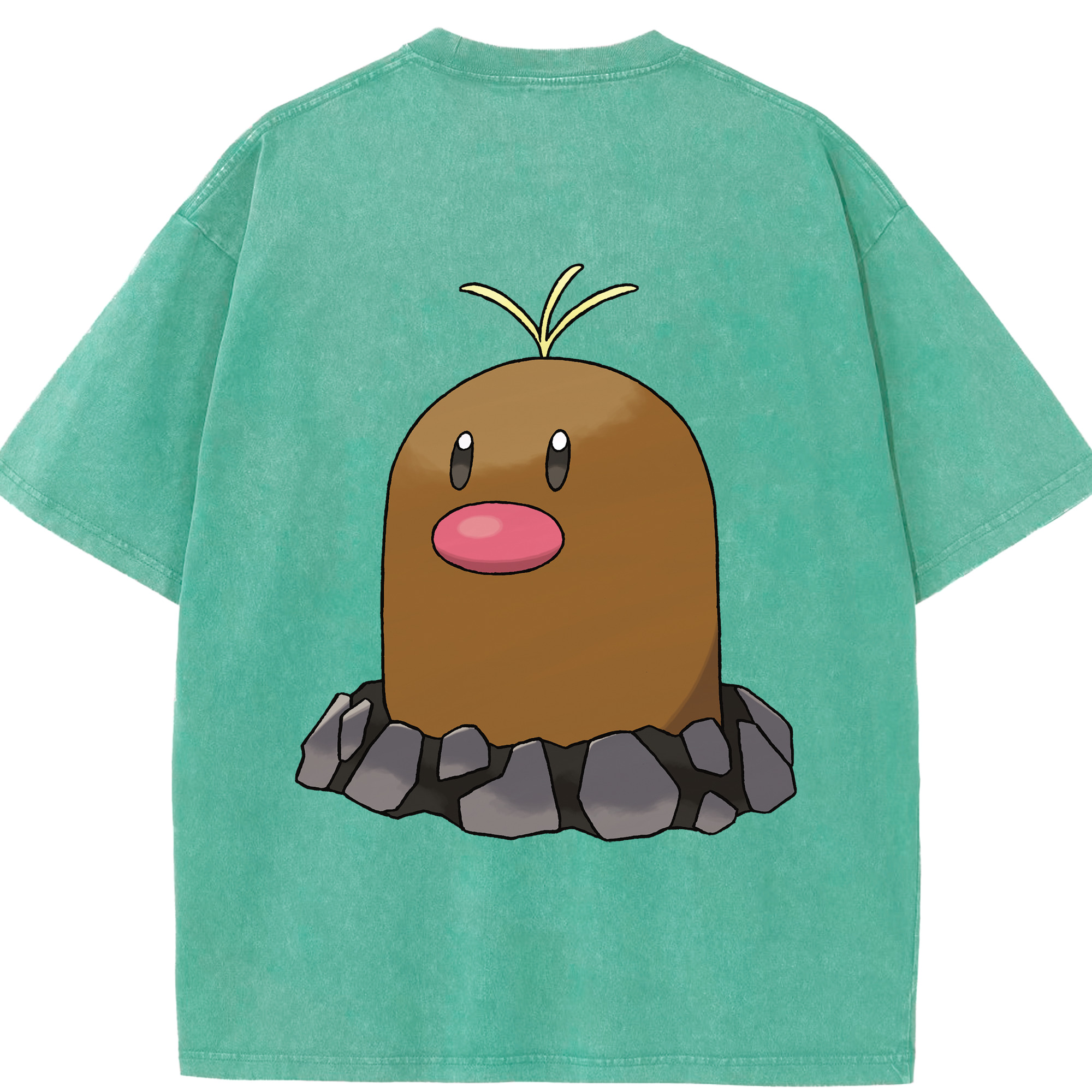 （画像用） ポケットモンスター Pokémon 綿100% ヴィンテージ風 半袖Tシャツ（背面プリント）